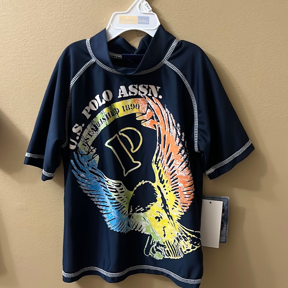 ❗️BRAND NEW❗️ US Polo ASSN. Swim T-Shirt Size 5/6 (Shirt Only!!!)